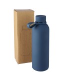 Gourde double paroi de 500 ml en acier inoxydable recyclé Sena Matières : acier inoxydable Couleurs : bleu personnalisable avec 
