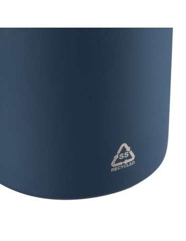 Gourde double paroi de 500 ml en acier inoxydable recyclé Sena Matières : acier inoxydable Couleurs : bleu goodies entreprise de