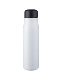 Gourde double paroi de 500 ml en acier inoxydable recyclé Solene Matières : polyester Couleurs : blanc