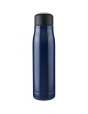 Gourde double paroi de 500 ml en acier inoxydable recyclé Solene Matières : polyester Couleurs : bleu personnalisable avec votre