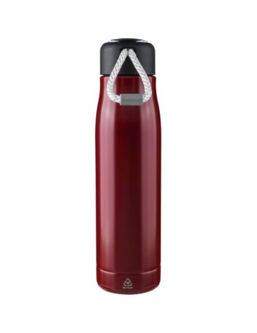 Gourde double paroi de 500 ml en acier inoxydable recyclé Solene Matières : polyester Couleurs : rouge goodies publicitaire évén