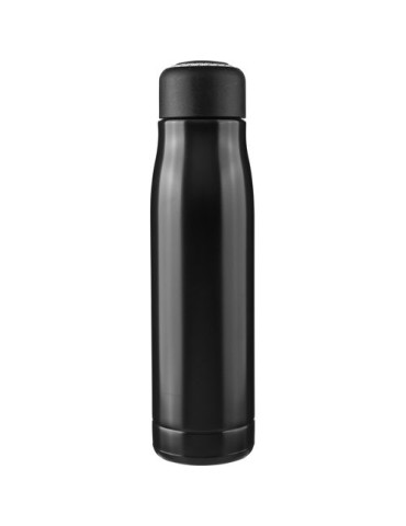 Gourde double paroi de 500 ml en acier inoxydable recyclé Solene Matières : polyester Couleurs : noir impression haute définitio