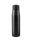 Gourde double paroi de 500 ml en acier inoxydable recyclé Solene Matières : polyester Couleurs : noir impression haute définitio
