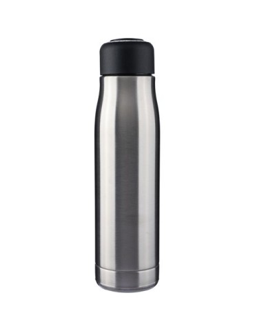 Gourde double paroi de 500 ml en acier inoxydable recyclé Solene Matières : polyester Couleurs : argenté cadeau entreprise pas c