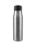 Gourde double paroi de 500 ml en acier inoxydable recyclé Solene Matières : polyester Couleurs : argenté cadeau entreprise pas c