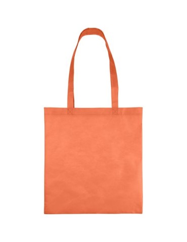Sac shopping en non tissé 80 g/m2 Taye Matières : non tissé Couleurs : orange objet promotionnel éco-responsable