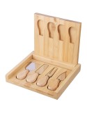 Plateau à fromages en bambou Zea Matières : bambou Couleurs : brun objet promotionnel éco-responsable
