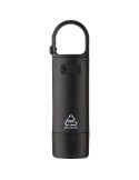 Mini lampe de poche en ABS recyclé Zai Matières : caoutchouc Couleurs : noir cadeau entreprise pas cher