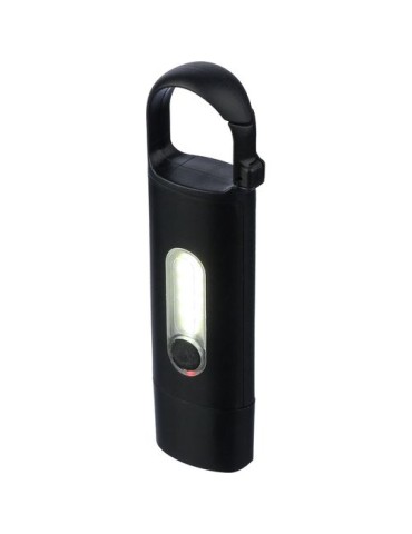 Mini lampe de poche en ABS recyclé Zai Matières : caoutchouc Couleurs : noir livraison express 24h 48h