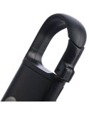 Mini lampe de poche en ABS recyclé Zai Matières : caoutchouc Couleurs : noir accessoire événementiel unique