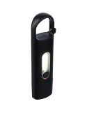 Mini lampe de poche en ABS recyclé Zai Matières : caoutchouc Couleurs : noir cadeau client original