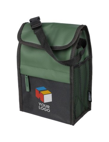 Sac isotherme en polyester rPET 600D Eira Matières : polyester Couleurs : noir goodies personnalisé en stock