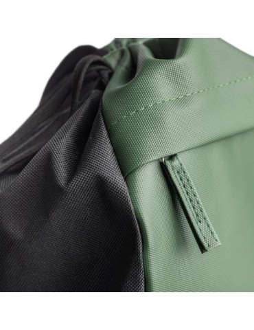 Sac à dos en polyester rPET 600D Auri Matières : polyester Couleurs : vert impression logo haute qualité
