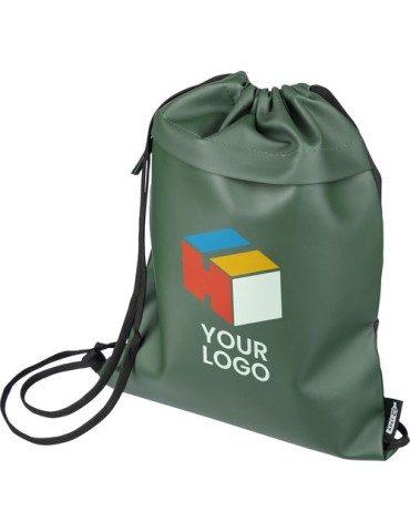 Sac à dos en polyester rPET 600D Auri Matières : polyester Couleurs : bleu objet promotionnel éco-responsable