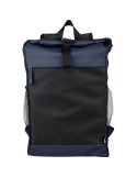 Sac à dos roll-top en polyester 600D Yani Matières : polyester Couleurs : bleu impression haute définition