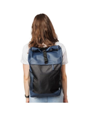 Sac à dos roll-top en polyester 600D Yani Matières : polyester Couleurs : bleu cadeau collaborateur premium