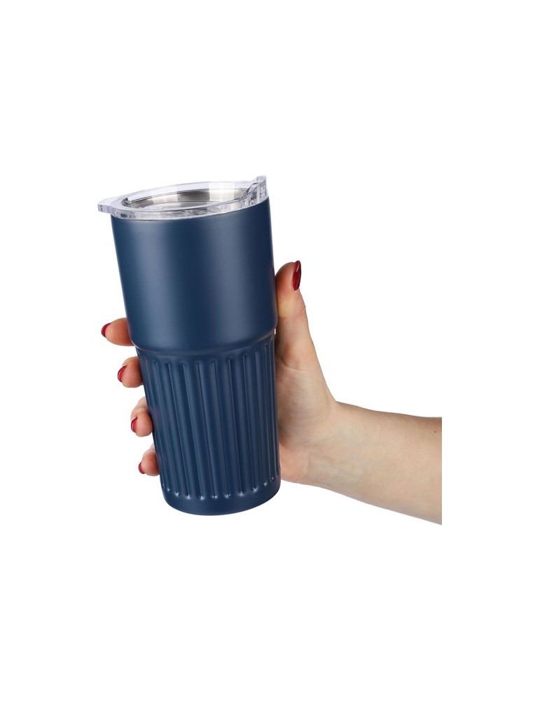 Mug double paroi en acier inoxydable recyclé de 500 ml Kael