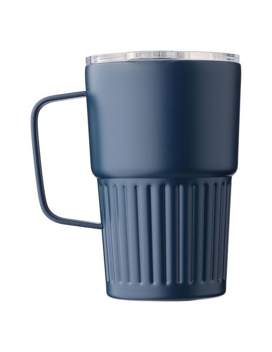 Mug nomade double paroi en acier inoxydable recyclé de 450 ml Calo