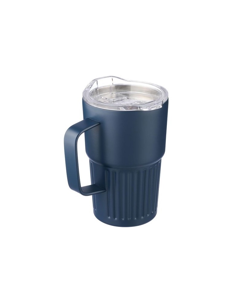 Mug nomade double paroi en acier inoxydable recyclé de 450 ml Calo