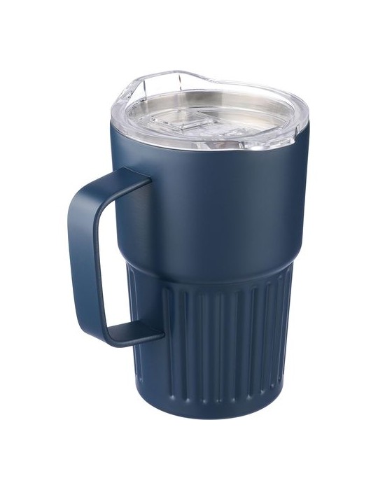 Mug nomade double paroi en acier inoxydable recyclé de 450 ml Calo