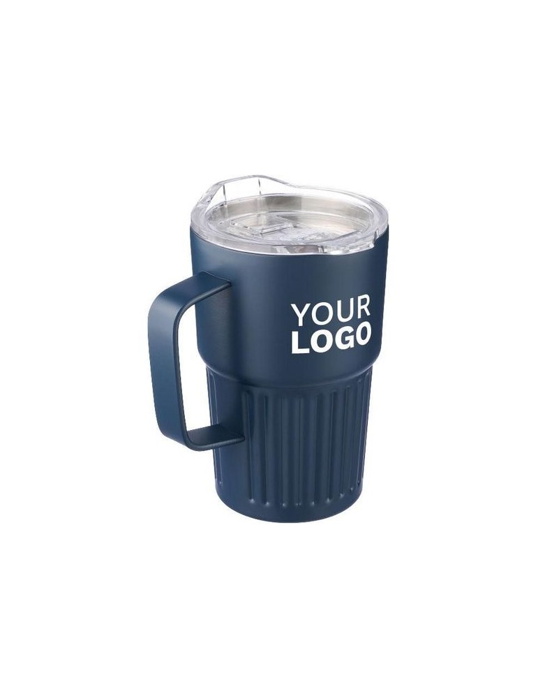 Mug nomade double paroi en acier inoxydable recyclé de 450 ml Calo