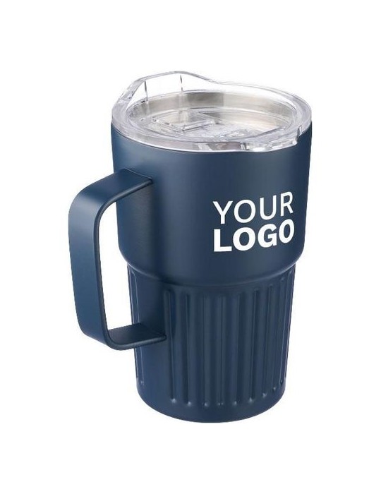 Mug nomade double paroi en acier inoxydable recyclé de 450 ml Calo