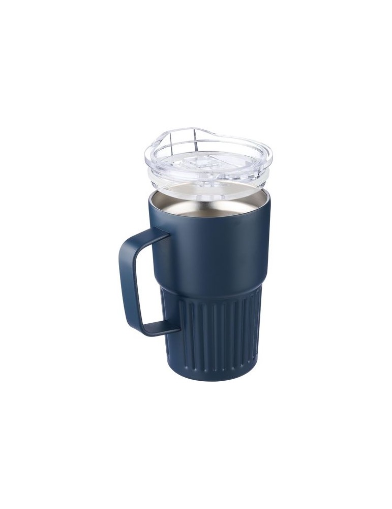 Mug nomade double paroi en acier inoxydable recyclé de 450 ml Calo