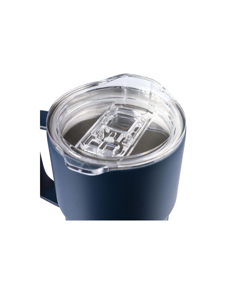 Mug nomade double paroi en acier inoxydable recyclé de 450 ml Calo