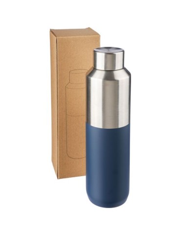 Bouteille double paroi de 600 ml en acier inoxydable recyclé Esen Couleurs : bleu Matières : acier inoxydable recyclé cadeau cli