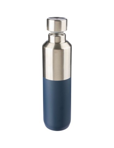 Bouteille double paroi de 600 ml en acier inoxydable recyclé Esen Couleurs : bleu Matières : acier inoxydable recyclé cadeau ent