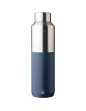 Bouteille double paroi de 600 ml en acier inoxydable recyclé Esen Couleurs : noir Matières : acier inoxydable recyclé marquage l