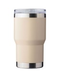 Mug nomade double paroi en acier inoxydable recyclé de 350 ml Ayen Matières : silicone Couleurs : beige