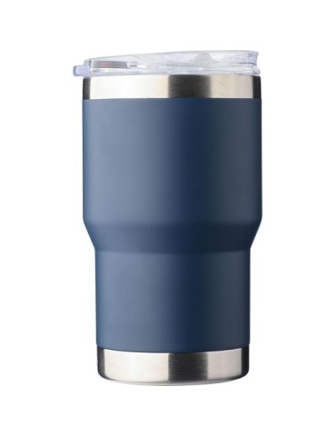 Mug nomade double paroi en acier inoxydable recyclé de 350 ml Ayen Matières : silicone Couleurs : beige goodies entreprise desig