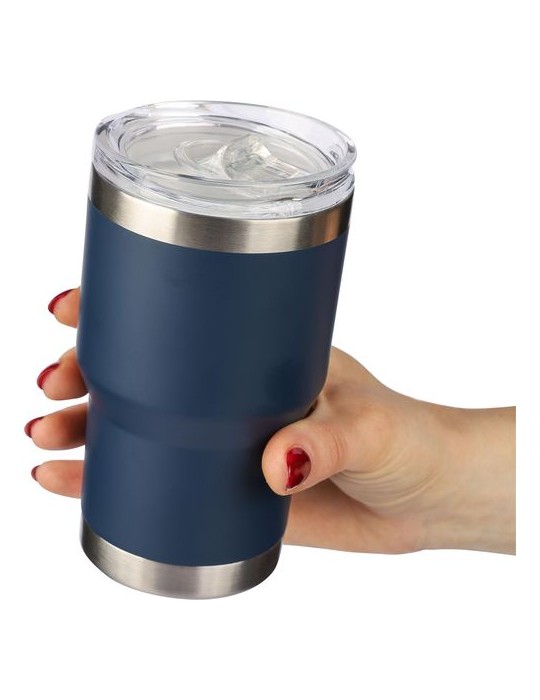 Mug nomade double paroi en acier inoxydable recyclé de 350 ml Ayen