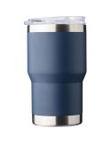 Mug nomade double paroi en acier inoxydable recyclé de 350 ml Ayen Matières : silicone Couleurs : gris personnalisation rapide e