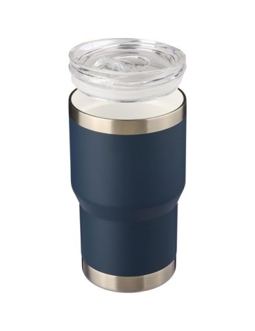 Mug nomade double paroi en acier inoxydable recyclé de 350 ml Ayen Matières : silicone Couleurs : noir cadeau client original