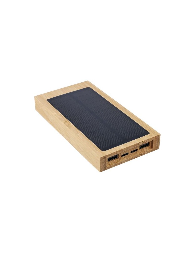 Power bank solaire en bambou Elz