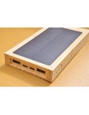 Power bank solaire en bambou Elz Matières : bambou Couleurs : brun impression haute définition
