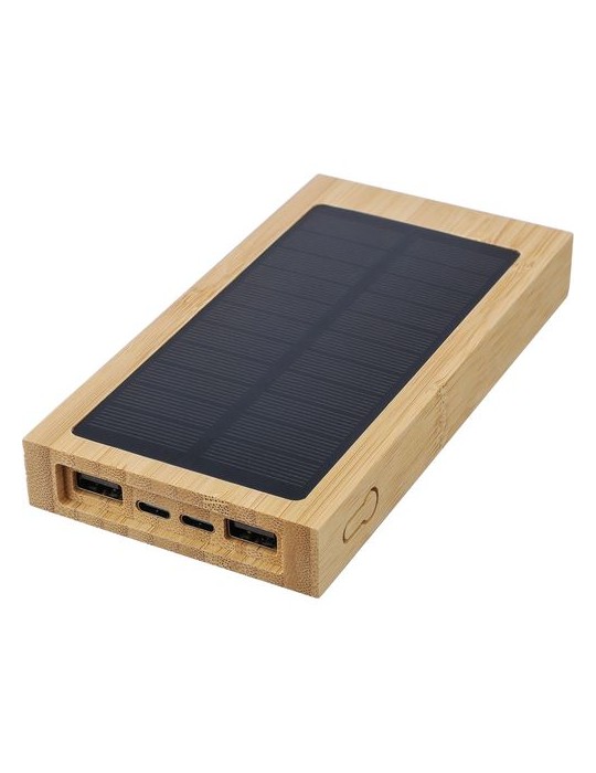 Power bank solaire en bambou Elz