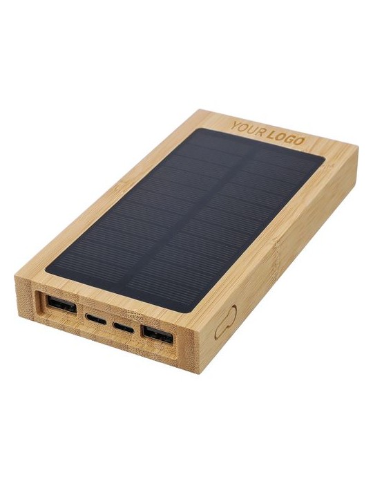 Power bank solaire en bambou Elz