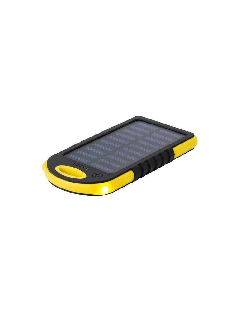 Power bank solaire en ABS et gomme Arin