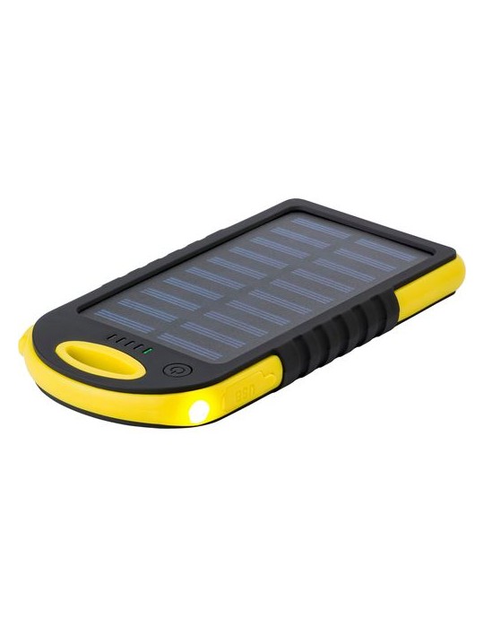 Power bank solaire en ABS et gomme Arin
