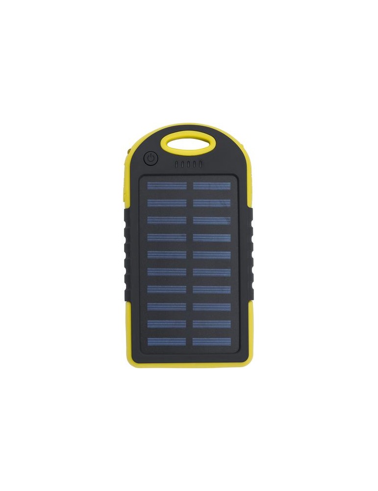 Power bank solaire en ABS et gomme Arin