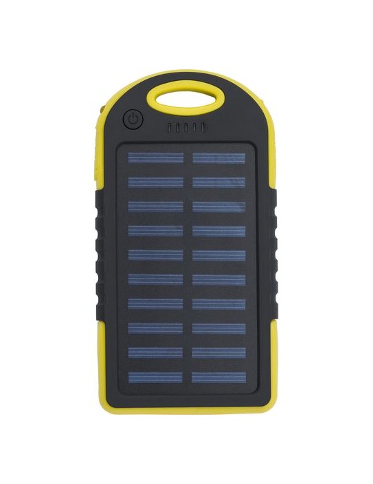 Power bank solaire en ABS et gomme Arin