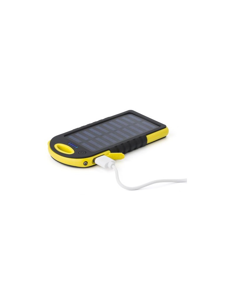 Power bank solaire en ABS et gomme Arin