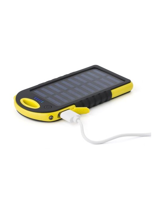 Power bank solaire en ABS et gomme Arin