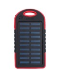 Power bank solaire en ABS et gomme Arin Matières : caoutchouc Couleurs : rouge goodies publicitaire événementiel