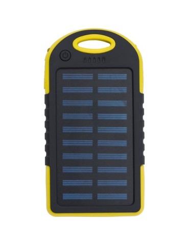 Power bank solaire en ABS et gomme Arin 2