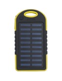 Power bank solaire en ABS et gomme Arin Matières : caoutchouc Couleurs : jaune cadeau collaborateur premium