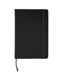Carnet A5 avec couverture PU recyclé Eva Matières : caoutchouc Couleurs : noir